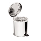 Lixeira em inox com pedal