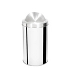 Lixeira com tampa de aro basculante em inox